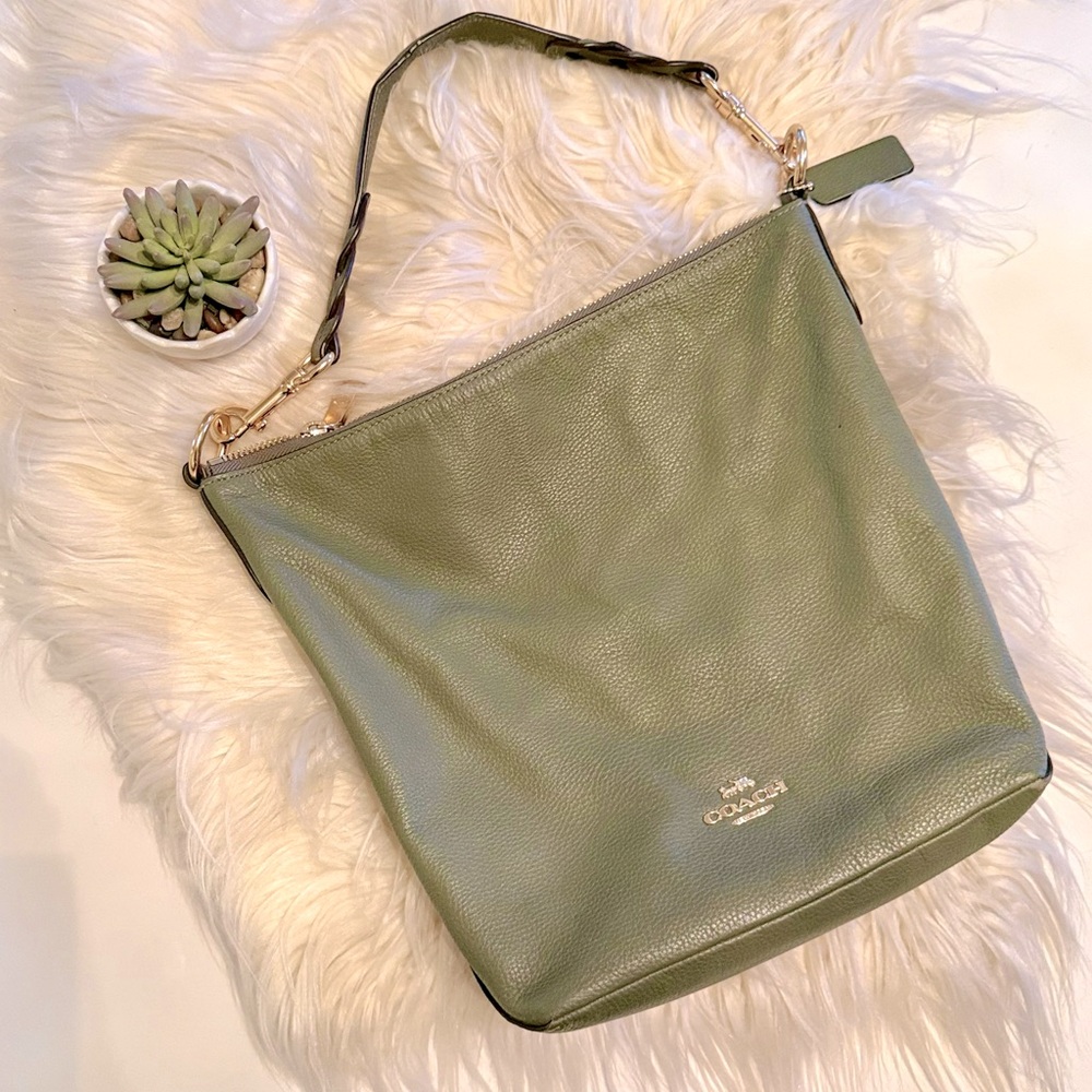 Coach Shoulder Handbag - Olive Green